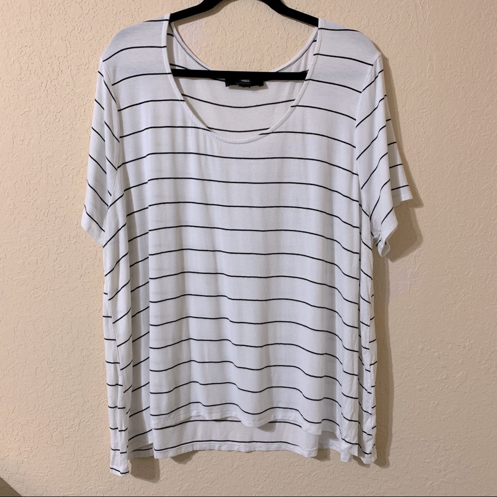 Forever 21 Plus Size 3X Black and White Stripe Top